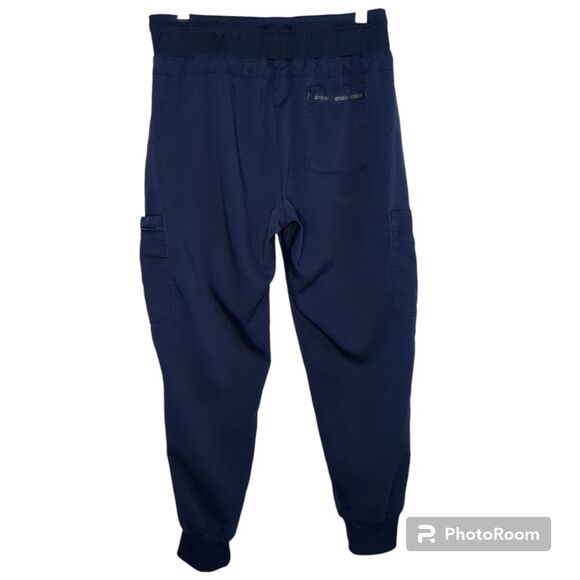 Grey's Anatomy Dark Blue Jogger Style Scrub Pants, Size MP - Picture 2 of 10